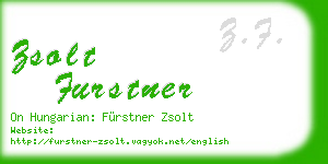 zsolt furstner business card